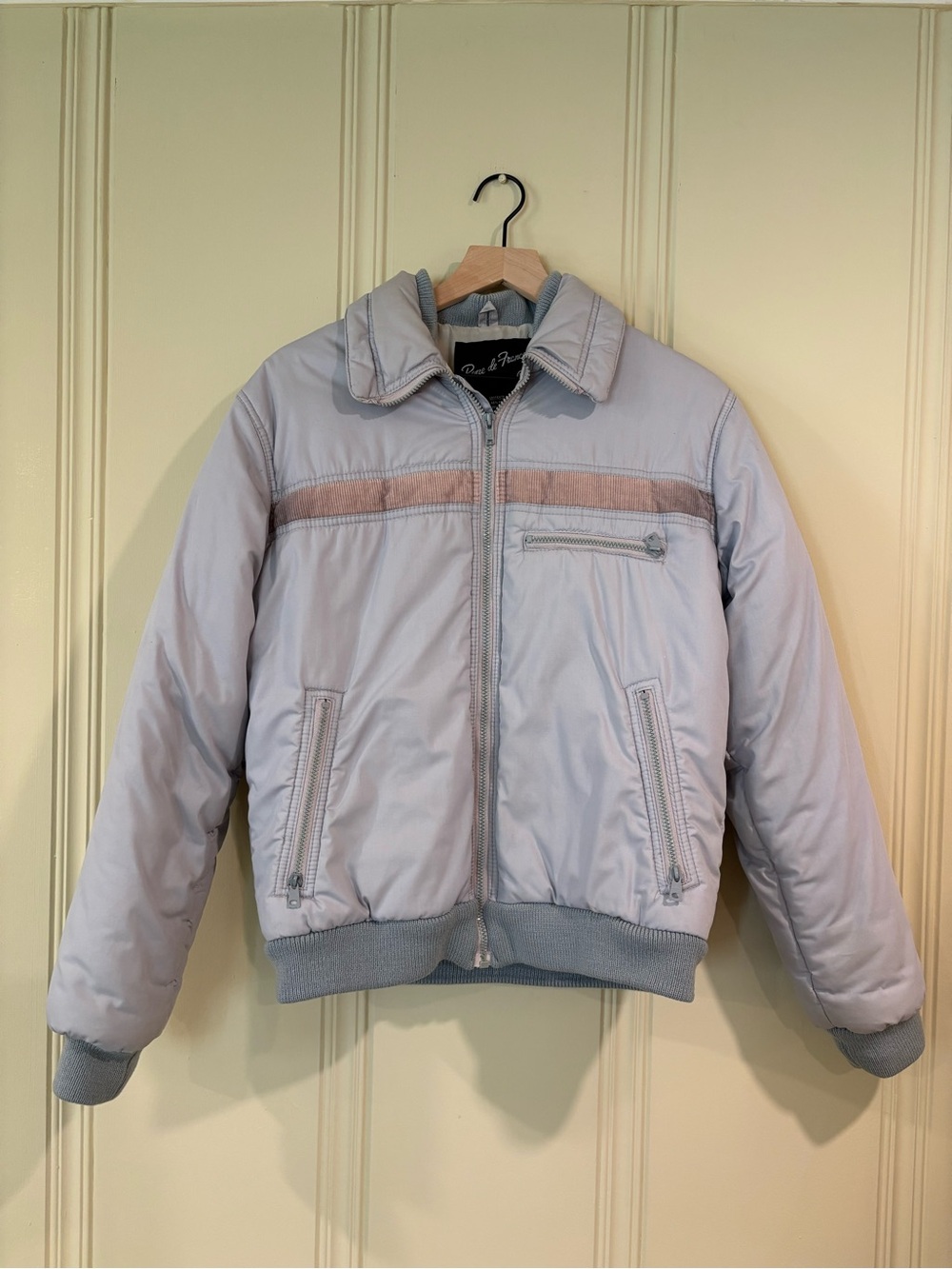 Light Grey Vintage Women’s Puffer Jacket